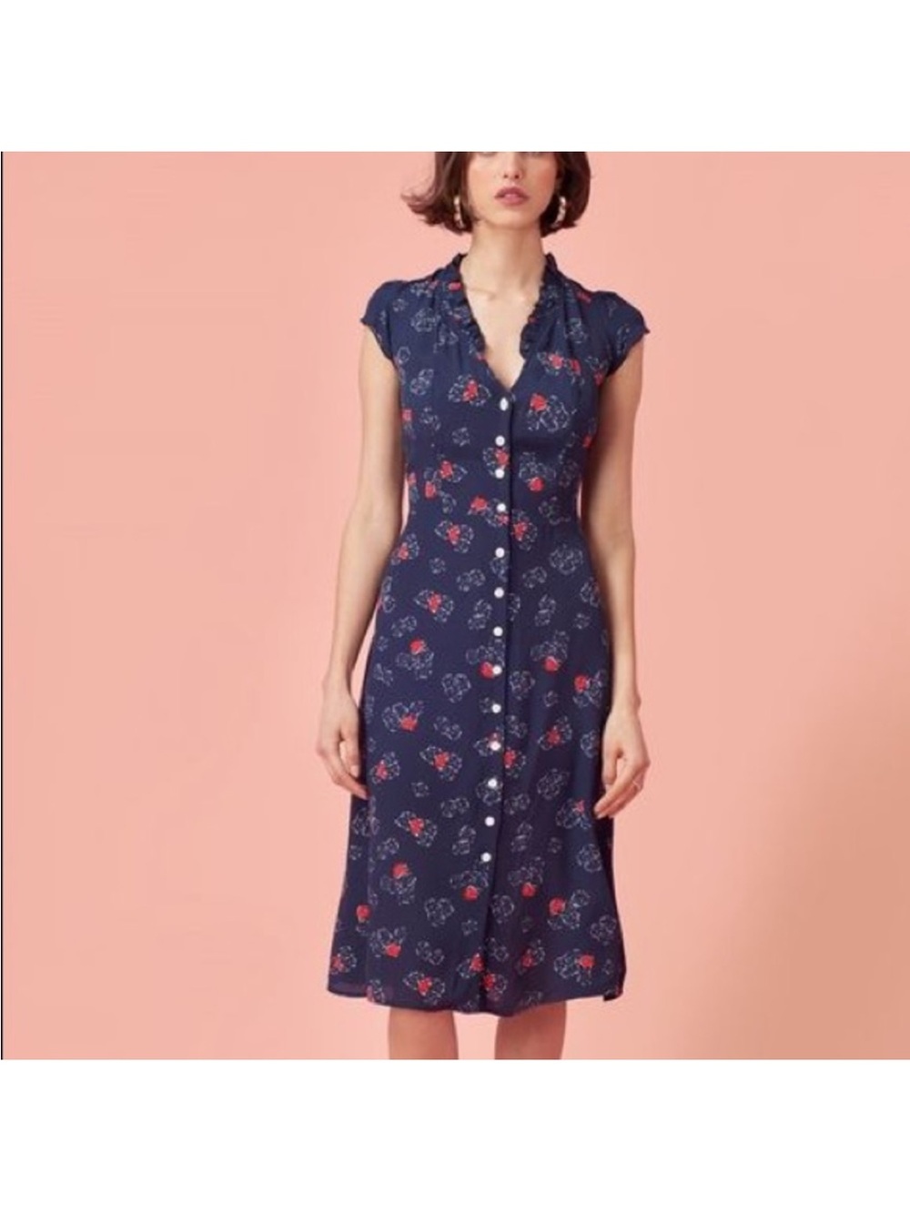 Rouje Lena Button Down Dress - Picture 2 of 8